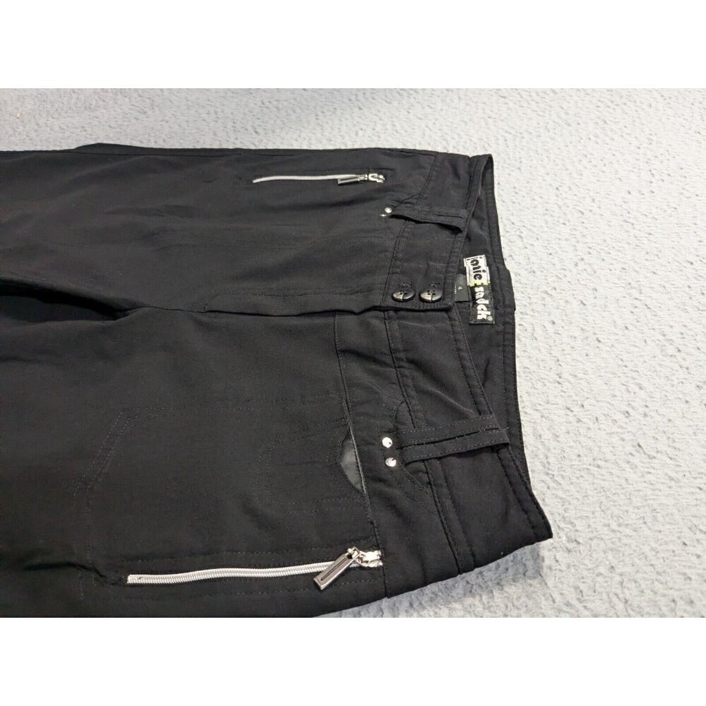 Jamie Sadock Pants Womens 4 Golf Capri Cropped Nylon Rayon Stretch Black - Picture 13 of 16
